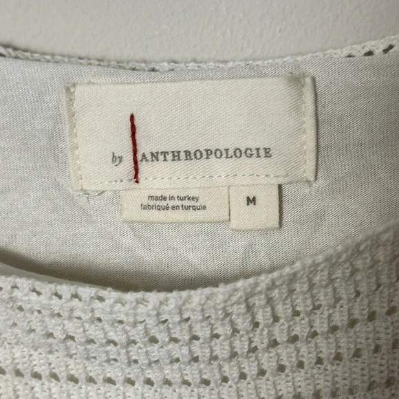 Anthropologie White Ruffle Mini Dress - Picture 7 of 11